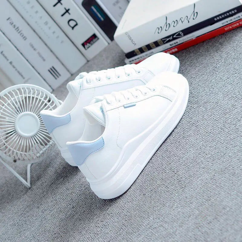 Shoes 2025 Women Running Spring Autumn Fashion White Breathable Embroidered Flower Lace-Up Casual Sneakers Women's Shoes