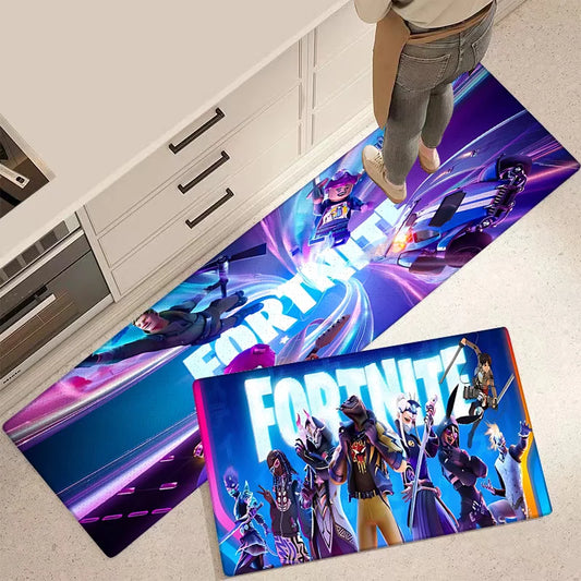 Fußmatte für die Eingangstür im Fortnites-Game-Design, rutschfester Küchenteppich, Teppiche für Wohnzimmer, Balkon und Badezimmer, Fußmatte, Bodenmatten, Teppich