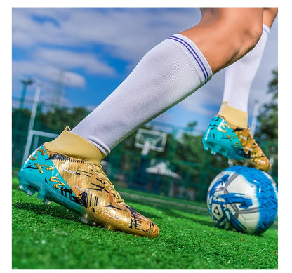 Brand Fashion Football Sneakers for Men and Women Professional Field Boots Big Size 46 Long Spikes Soccer Cleats Men's Football Boots