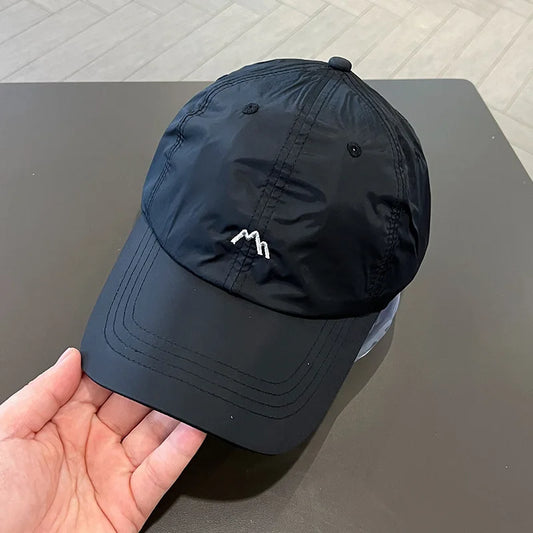 Summer embroidery quick-drying hat Spring and autumn outdoor sunscreen baseball cap adjustable sports visor