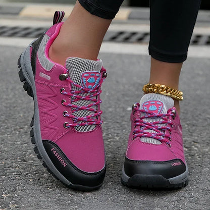 Women’s Hiking Shoes Outdoor Sneakers Non-Slip Walking Shoes Comfortable Footwear Climbing Jogging Boots Sports Shoes for Women