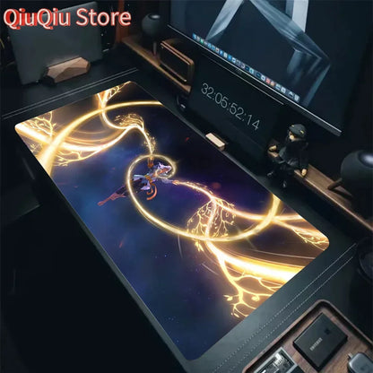 Tapete de rato Lifeweaver Overwatch 2, tapete de secretária com base, acessórios gaming Prime Gaming XXL, tapete acolchoado para teclado