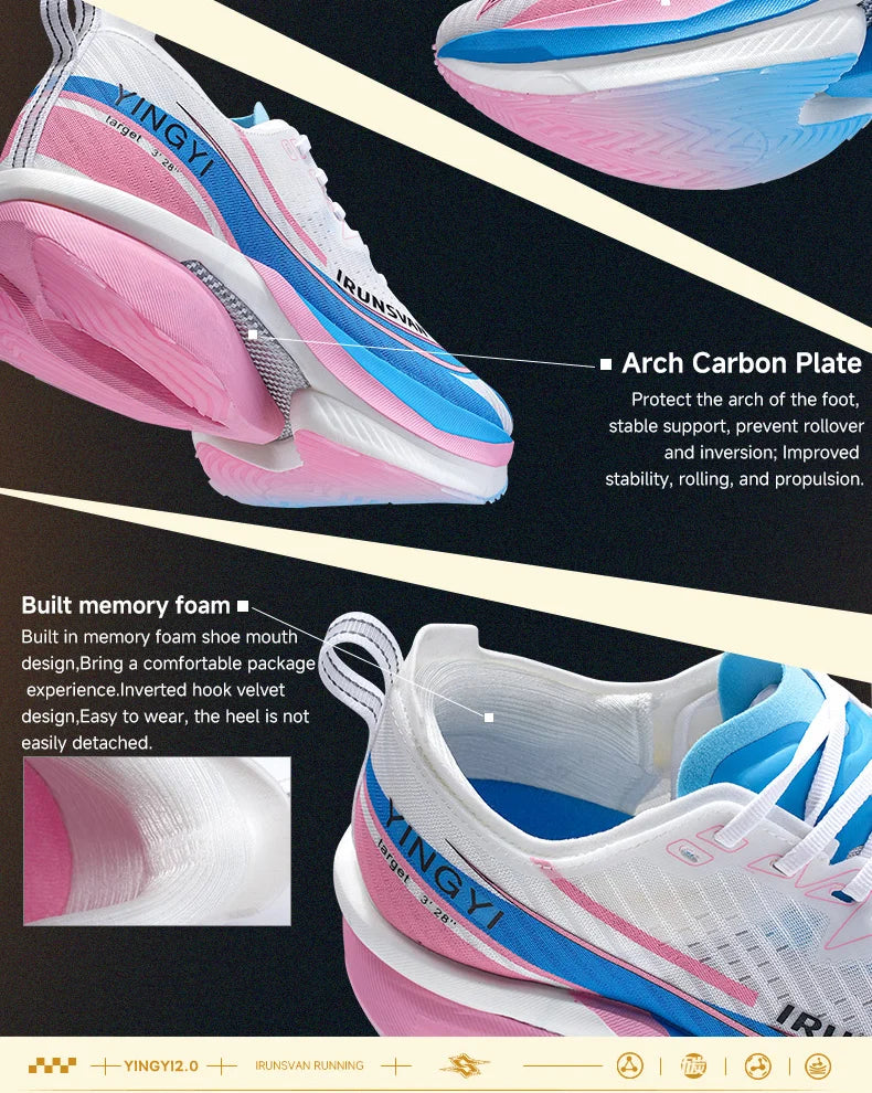 2025 Carbon-Platten-Marathonlaufschuhe Professional Test; stabile Unterstützung, ultraleichte Bounce-Schuhe Unisex 088