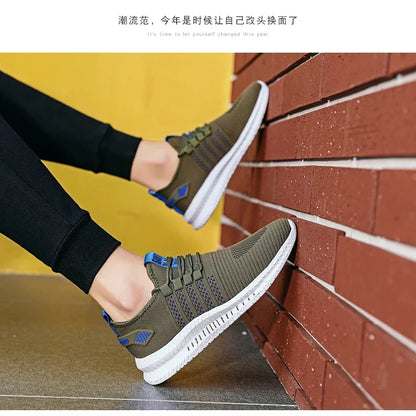 Fashion Sneakers Lightweight Men Casual Shoes Breathable Male Footwear Lace Up Walking Shoe Mens Casual Summer Shoes