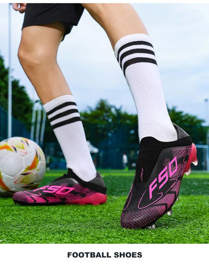 New Men’s Football Boots High-Quality Soccer Shoes Sneakers Match Indoor Non-Slip Grass Cleats High-Top Futsal Hot-Selling Outdoor