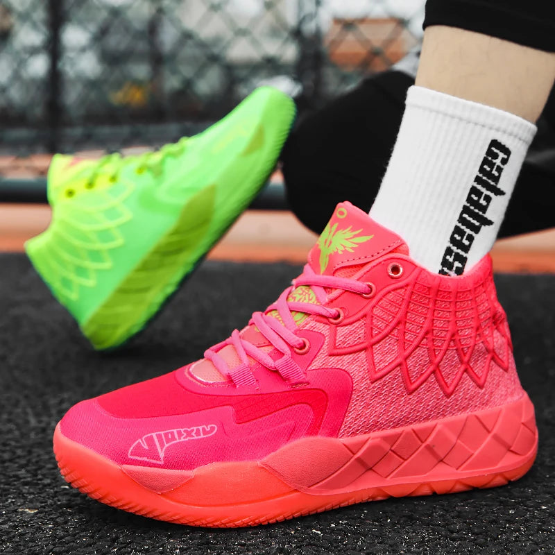 Youth Basketball Shoes for Actual Combat, Outdoor Comfortable Cushioning, Wear-Resistant, Fashionable, Breathable, High Quality