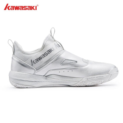 Kawasaki CROSS SPACE MID 2.0 Badminton Shoes Upgraded Shock-Absorbing Auto Knob Professional Sport Shoes Men 2024 New