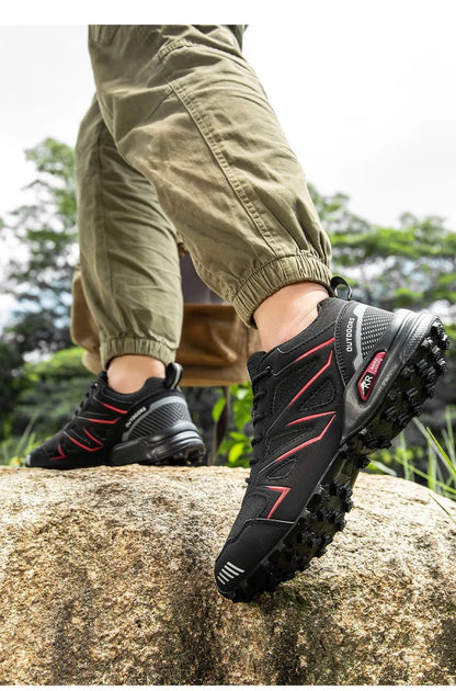 Men’s Lockless Cycling Shoes, Outdoor Mountain Cross-Country Non-Slip Hiking Shoes, Breathable Sports Shoes, Road Cycling Shoes