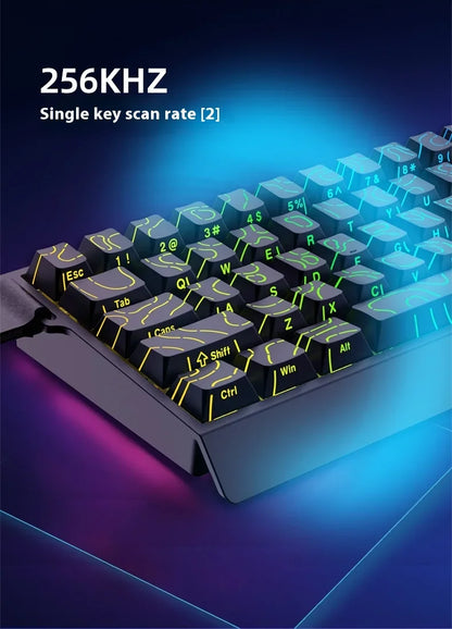 IROK Carotmas Mercury68 mechanische Tastatur mit Magnetschaltern, 8K, 68 Tasten, RT 0.004mm, geringe Latenz, individuell anpassbare kabelgebundene Gaming-Tastatur, PC-Geschenk