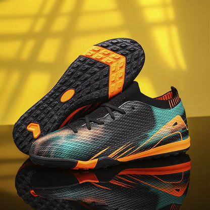 Professional Men's Outdoor FG Football Shoes, Durable Comfortable Training Shoes for Adults and Teenagers, Non-slip Soccer Shoes