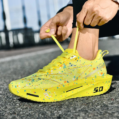 2026 Air Cushion Jogging Shoes Running Shoes Carbon Board Marathon Men Sports Breathable Lightweight Women's Nonskid Sneakers