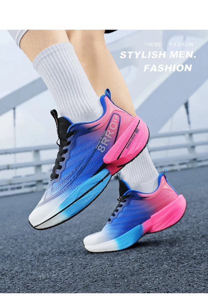 2026 New Men's Sports Running Shoes, Marathon-Ready, Breathable, Lightweight, Comfortable Women's Athletic Sneakers, Jogging Tennis Air Cushion