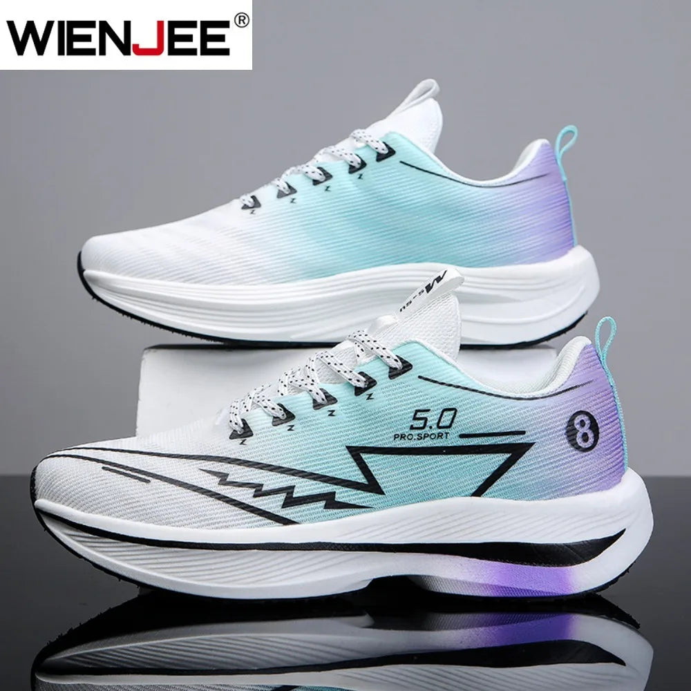 Men's Sports Running Shoes, Casual Marathon, Lightweight, Comfortable Women's Athletic Non-Slip Walking Sneakers, Outdoor Couple Shoes