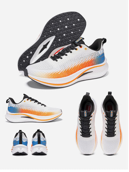 Baasploa Men Jogging Sports Shoes Carbon Plate Professional Cushioning Sneakers Male Outdoor Breathable Non-Slip Running Shoes