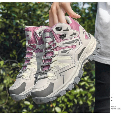 New Women Men Hiking Shoes Outdoor Trekking Sports Climbing Camping Boots Non-Slip Waterproof Walking Jogging Trainers Sneakers