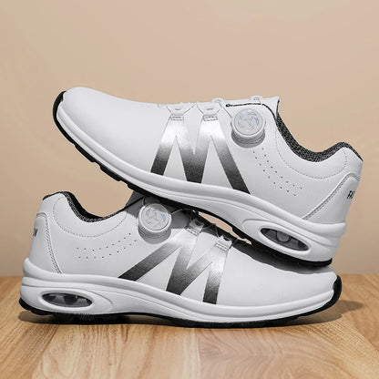 Zapatillas de golf para hombre con cámara de aire, deportivas para correr y conducir, transpirables, ligeras, cómodas, atléticas, antideslizantes y giratorias