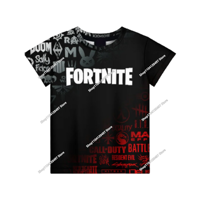 Детски аниме суитшърт с качулка Fortnite, мъжки streetwear хип-хоп спортен стил, ежедневен свободен суитшърт за навън, модерен дизайн