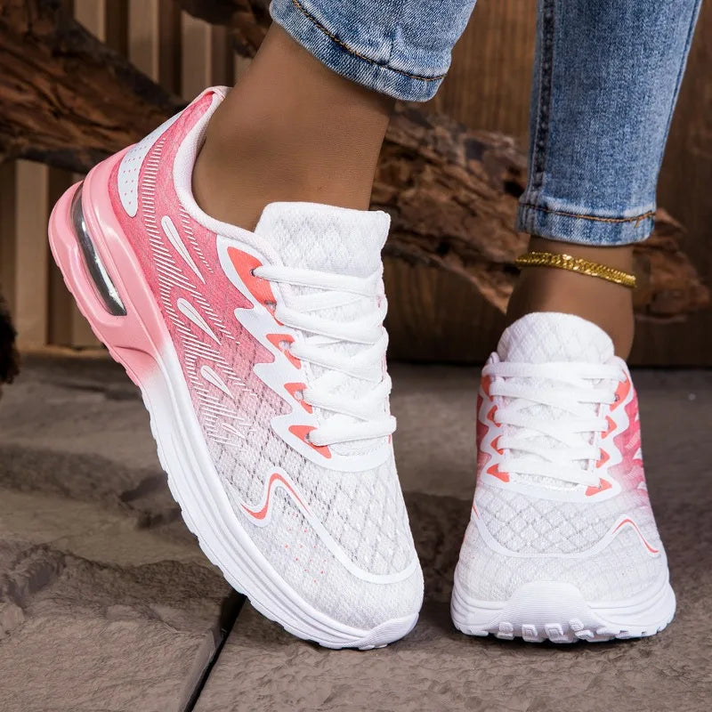 YRZL Women Sneakers Shoes Breathable Lightweight Running Shoes Non Slip Wear Resistant Comfortable Women's  Walking Shoes