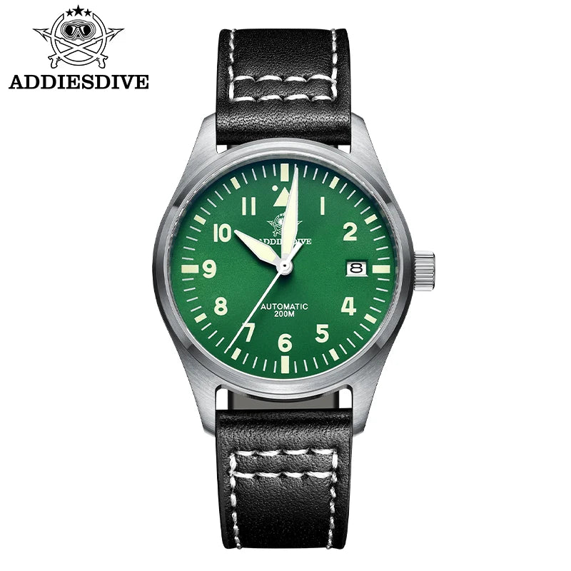 ADDIESDIVE Watch For Men MY-H2 Stainless Steel Classics Mechanical Watches NH35 200m Diving Luminous Analog Watch Reloj Hombre