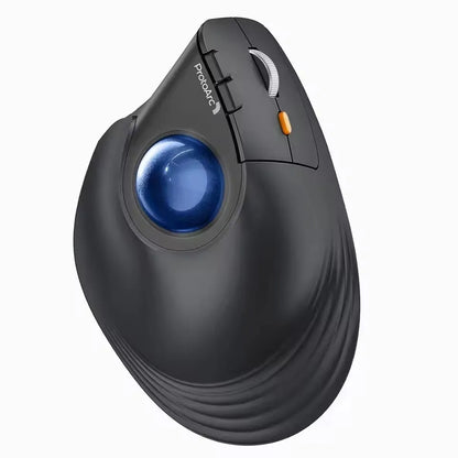 ProtoArc EM05NL Wireless Trackball Mouse Rechargeable Bluetooth Ergonomic Vertical Rollerball Mouse for Computer iPad Mac Windows