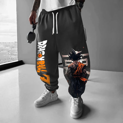 2026 Trendige Herren-Sommer-Sweatpants mit japanischem Anime-Dragon Ball Z Majin Buu-Grafik, Harajuku Y2K Streetwear Outdoor-Leggings