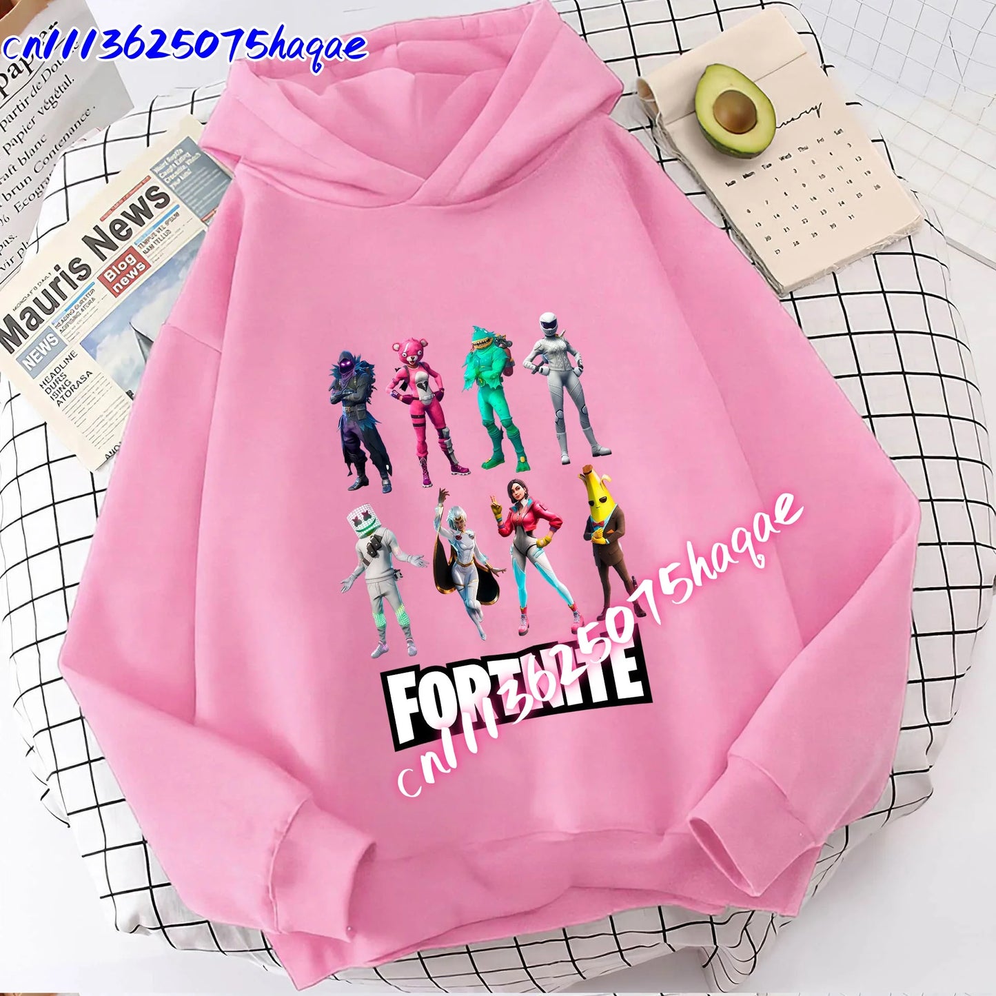 New Fortnite Kids Sweatshirts Cartoon Game Character Printed Hoodie Autumn Casual Children’s Tops Winter Baby Boys Clothing