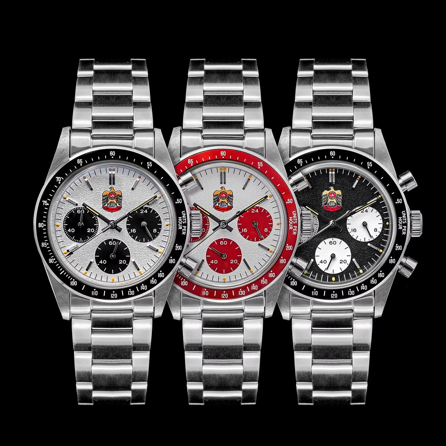 Thorn T010 37mm Quartz Watch VK63 Movement Men's Chronograph Watch Sapphire K9 Glass Luminous Waterproof Fashionable Retro Watch