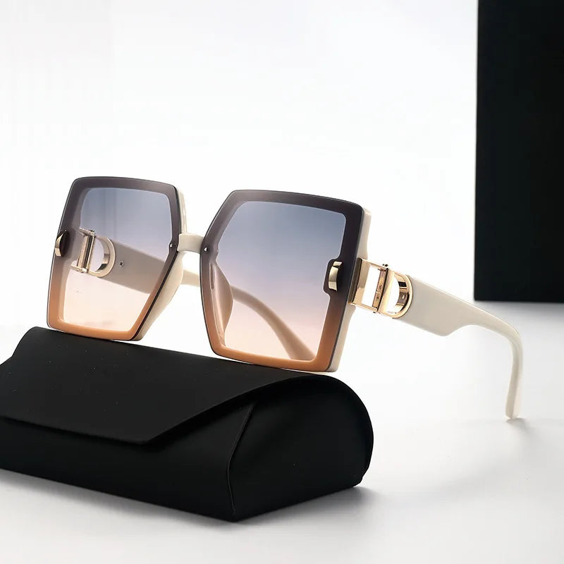 2025 new high-end large frame D-mill sunglasses for women(DS-25022)