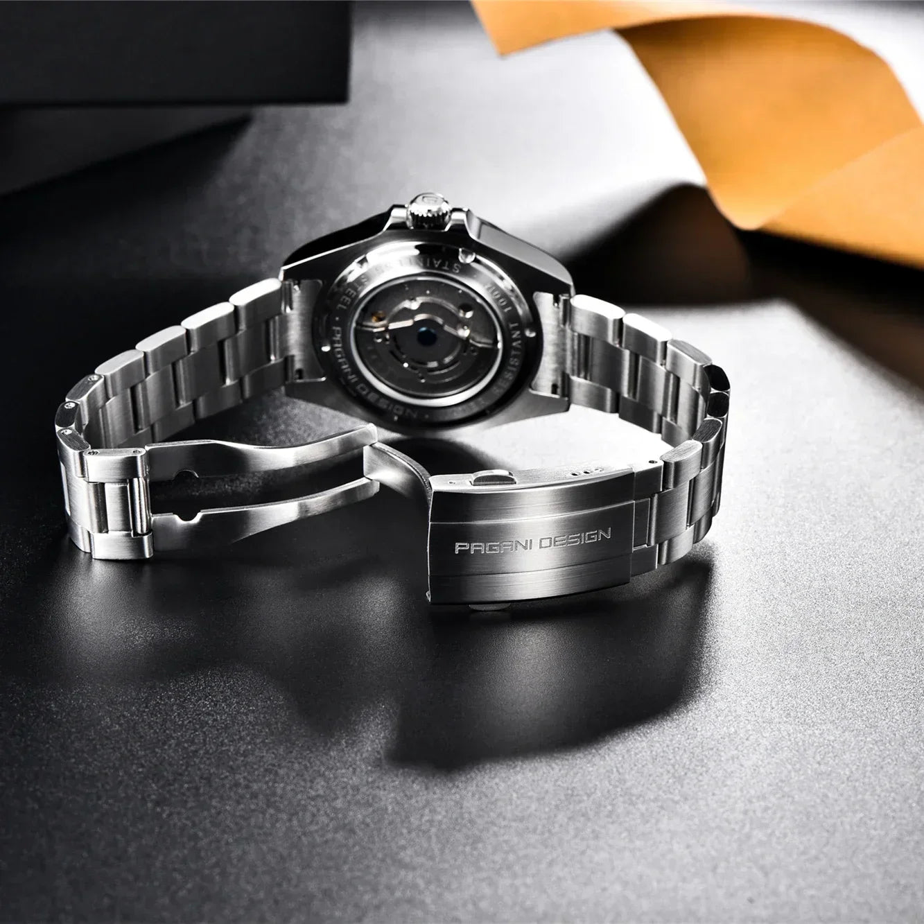 PAGANI DESIGN GMT Watch Automatic Mechanical Watch Stainless Steel Luxury Sapphire 100m Waterproof Clock Reloj Hombre PD1682