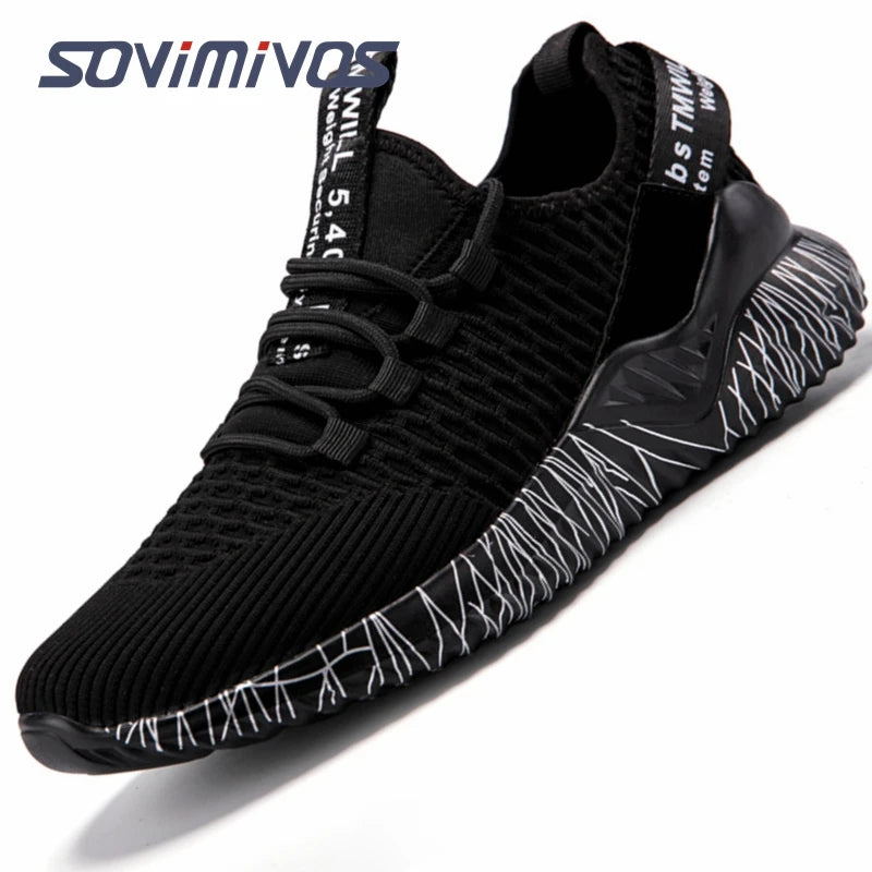 Men's Walking Shoes - Slip-On Tennis Running Shoes Memory Foam Lightweight Work Sneakers for Indoor Outdoor Gym