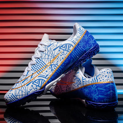 Zapatillas de fútbol ligeras para hombre TF con tacos para exteriores, resistentes al desgaste y antideslizantes