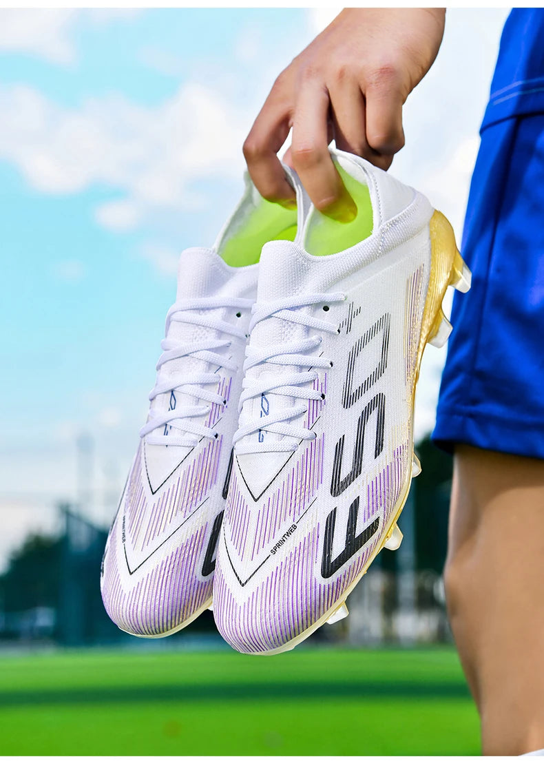 New Men's Soccer Shoes High-Quality Cleats Football Boots Sneakers Hot-Selling Indoor Futsal Non-Slip Match Grass High-Top Outdoor