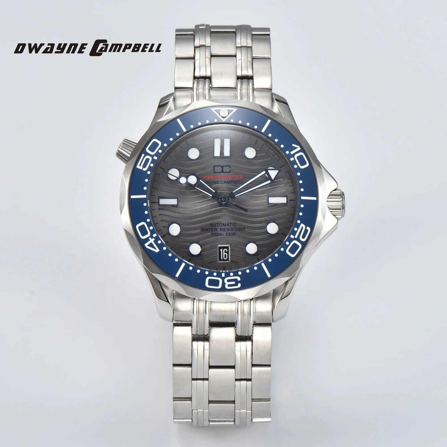 DWAYNE CAMPBELL Orologio da uomo di alta gamma NH35 automatico meccanico, lunetta in ceramica, impermeabile, classico da business