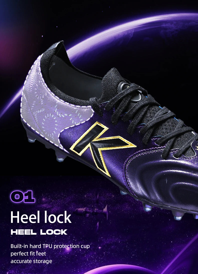 Kelme Kangaroo Leather Mg Soccer Shoes Professional Match Sports Football Shoes Outdoor Anti Slip Football Boots