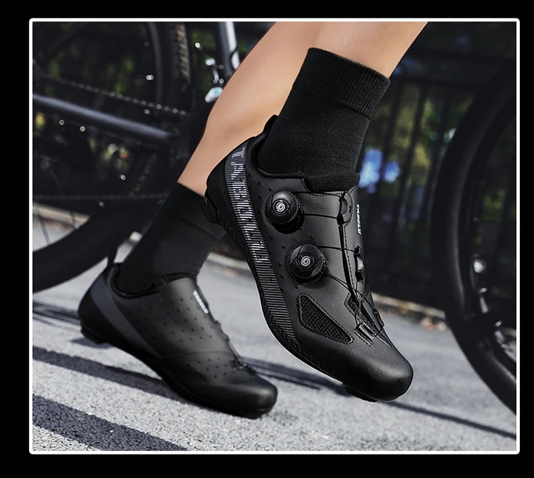 Road Cycling Shoes Flats Cleats Shoes Speed Cycling Sneaker Man Bike Shoes Women Self-Locking Non-slip Mountain Bicycle shoe spd