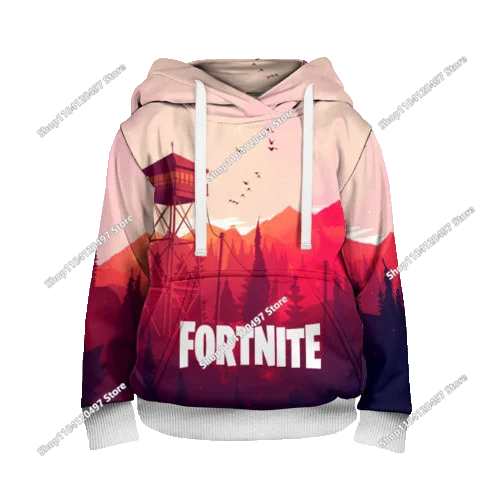 Fortnite косплей худита за деца и възрастни, унисекс суитшърт с качулка, ежедневни униформи и костюми за Хелоуин