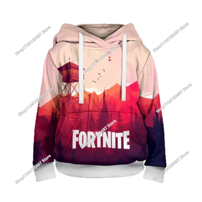 Fortnite косплей худита за деца и възрастни, унисекс суитшърт с качулка, ежедневни униформи и костюми за Хелоуин