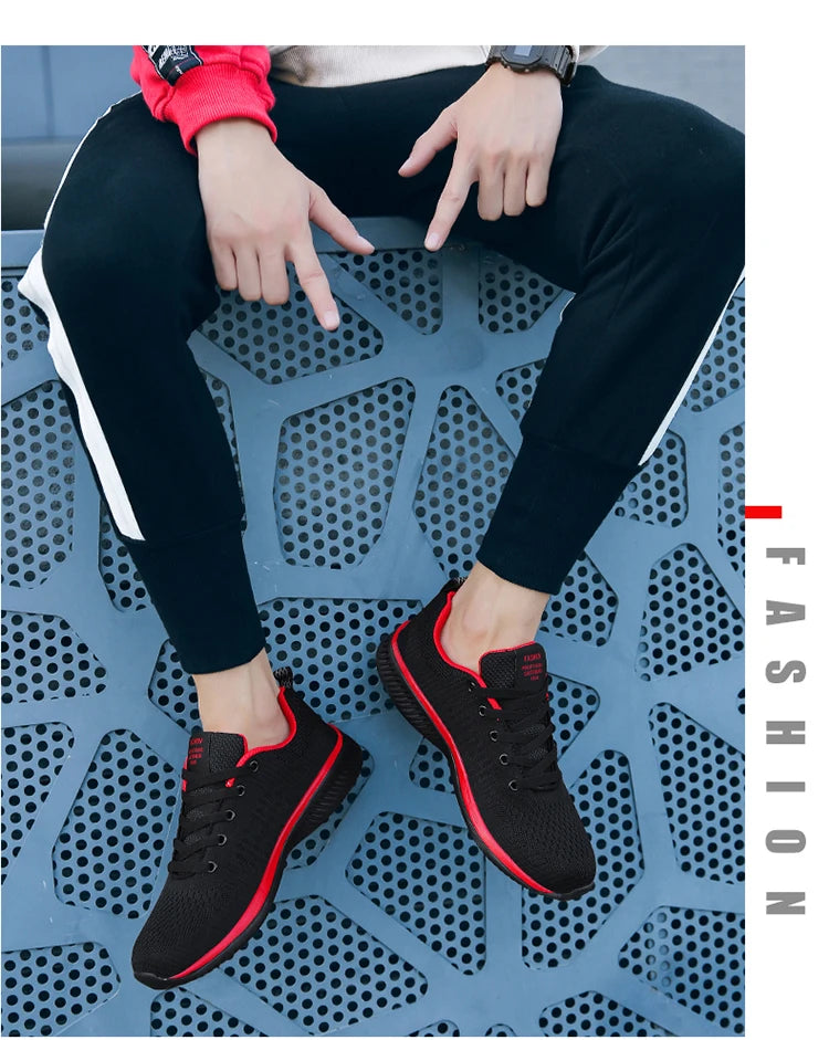 Atmungsaktive leichte Herren-Laufschuhe – bequeme Casual-Schuhe, Outdoor-Slipper und Walking-Sneaker
