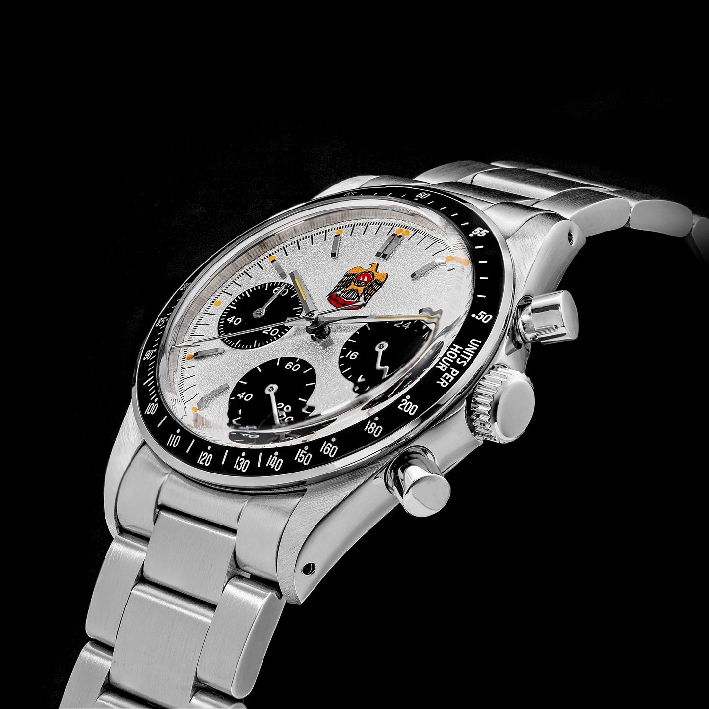 Thorn T010 37mm Quartz Watch VK63 Movement Men's Chronograph Watch Sapphire K9 Glass Luminous Waterproof Fashionable Retro Watch