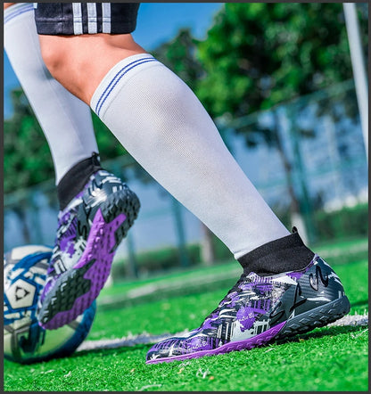 Size 34-46 Men's FG/TF Football Boots Futsal Professional Unisex Kids Soccer Training Outdoor Boys Football Sneakers