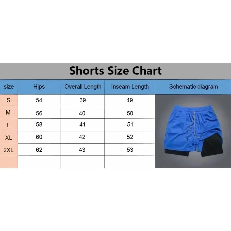 Summer Dragon Ball New Anime Men's and Women's Double-layer Shorts for Sports Combat Training, Breathable Quick Drying Loose Fit