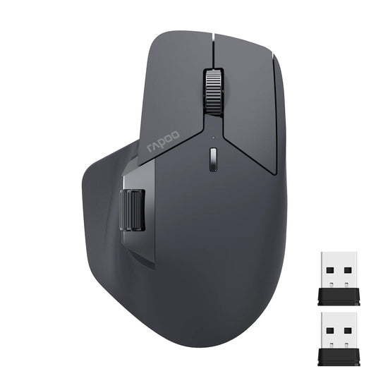 Bezprzewodowa, ergonomiczna mysz Rapoo MT760L/MT760M Multi-mode, akumulatorowa, 4000 DPI, obsługa do 4 urządzeń, Bluetooth