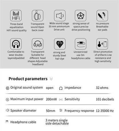 Philips SHP9500 Headphone HiFi Stereo Wired Earphone Computer Online Learning Earbuds Esports Game 3.5mm 6.3mm Universal Headset