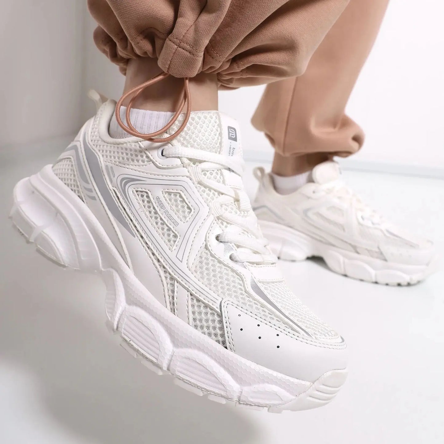 Baasploa Women’s Running Shoes Fashion Lightweight Mesh Non-Slip Jogging Sneakers Female Outdoor Breathable Colorful Casual Shoes