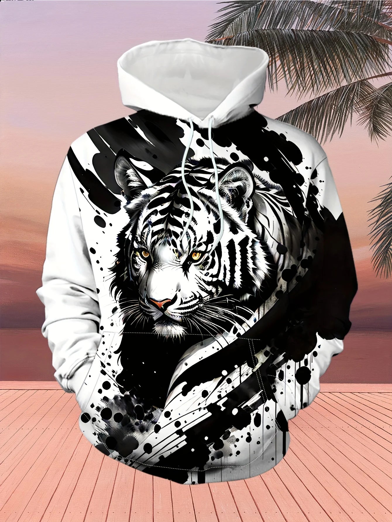 Animal Wolf Graphic Men's Fashion 3D Print Outdoor Hoodie Streetwear Hoodies Hooded Front Pocket Designer Hoodie Sweatshirt