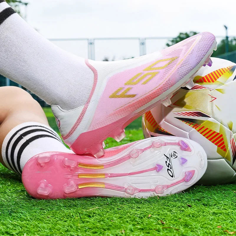 New Men’s Football Boots High-Quality Soccer Shoes Sneakers Match Indoor Non-Slip Grass Cleats High-Top Futsal Hot-Selling Outdoor