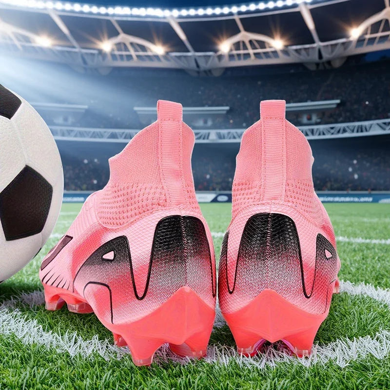 New Men's Soccer Shoes Adult Non-Slip Football Boots Cleats Boys Ultralight Sport Outdoor Comfortable Training Match Grass