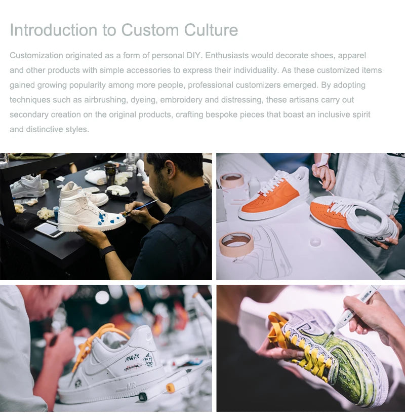 Custom Sneakers Nike Air Monarch 4 "Misty Night Blue Star" Classic Retro Men's Running Shoes
