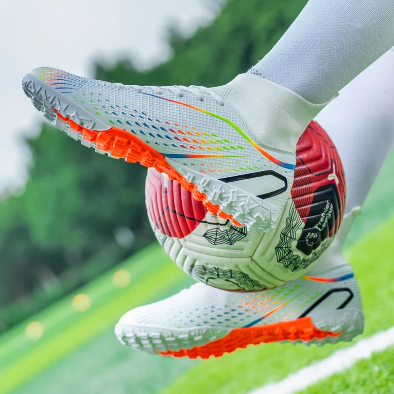 Men Football Boots Professional Turf Futsal Match Grass Unisex Outdoor Training Soccer Shoes Soccer Cleats Non-slip Breathable