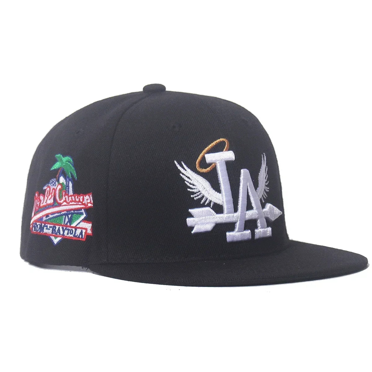 2025 New Letter Wing Side Coconut Tree Embroidery High Quality Street Rap Hip Hop Baseball Hat for Men and Women